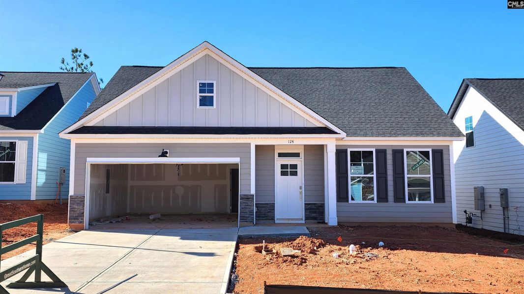 In-progress construction of a new home in Bickley Station, Irmo, SC (Image 22).