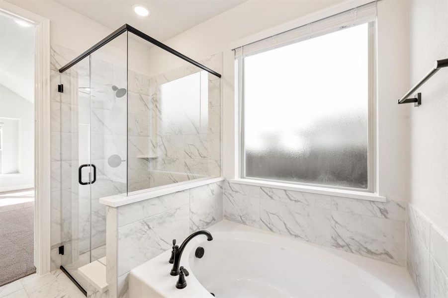 Furnished interior view inside a new home in Creekview Meadows, Pilot Point (Image 16).