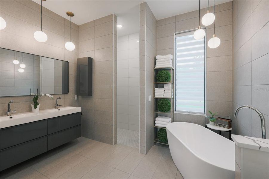 Furnished interior view inside a new home in , Port Charlotte (Image 35).