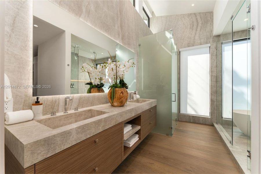 Furnished interior view inside a new home in , Coral Gables (Image 11). Furnished interior view inside a new home in , Coral Gables (Image 11).