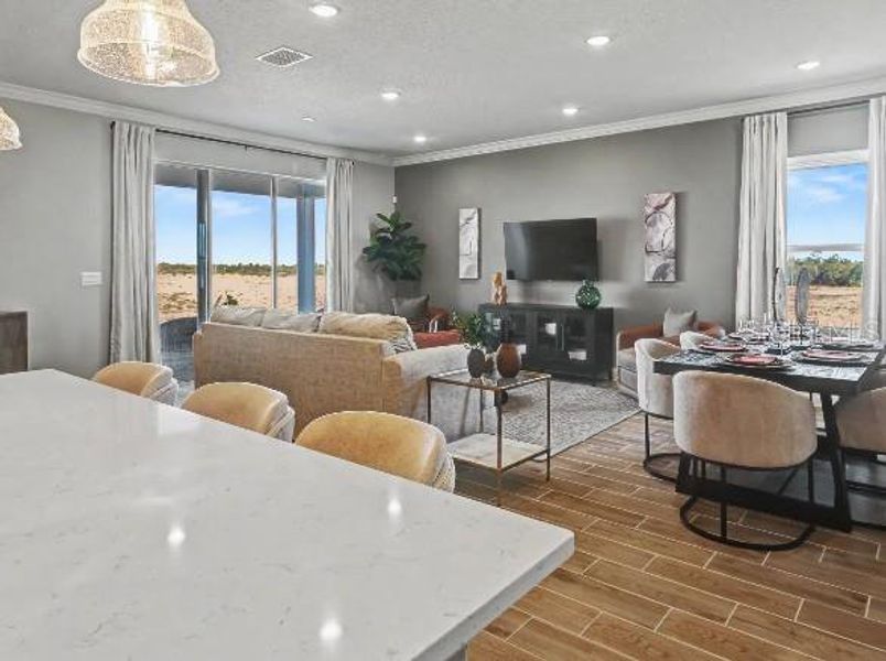 Furnished interior view inside a new home in Oakstone Farms, Leesburg (Image 14).