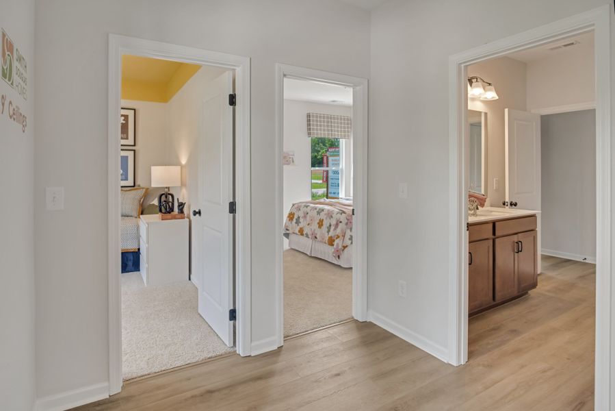 Furnished interior view inside a new home in The Oaks, Clarksville (Image 5). Furnished interior view inside a new home in The Oaks, Clarksville (Image 5).