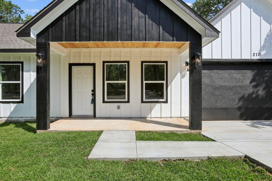 Exterior details and patio area of a home in , Bastrop (Image 19).