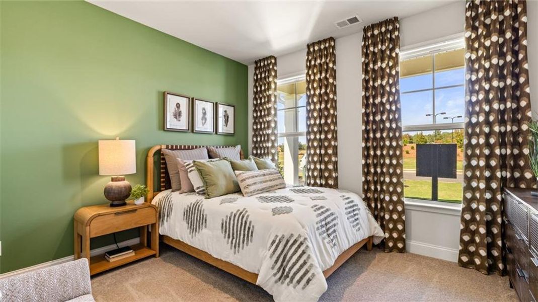 Furnished interior view inside a new home in Oak Ridge Meadows, Locust Grove (Image 14). Furnished interior view inside a new home in Oak Ridge Meadows, Locust Grove (Image 14).