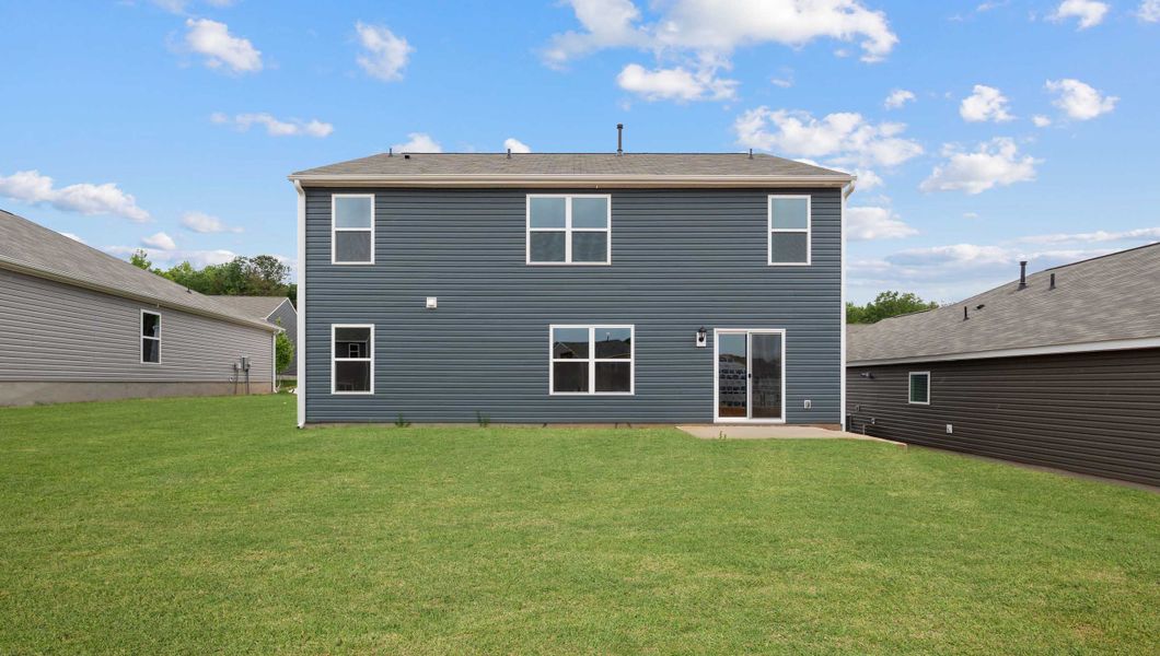 Exterior details and patio area of a home in Paddock Point, Roebuck (Image 2).