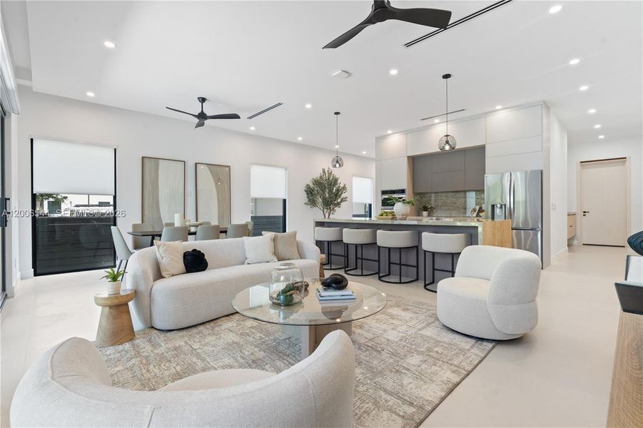 Furnished interior view inside a new home in , Fort Lauderdale (Image 11).