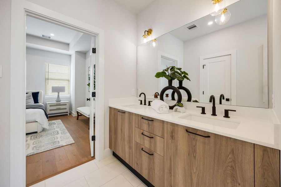 Furnished interior view inside a new home in Tulane Crossing, Houston (Image 24).