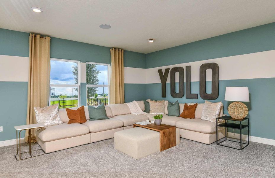 Furnished interior view inside a new home in Marigold, Davie (Image 8).