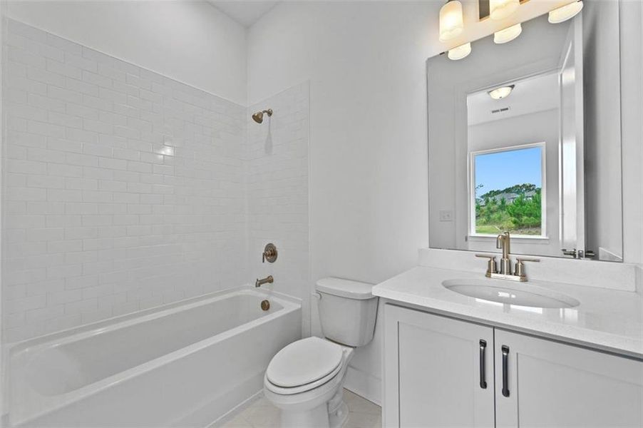 Furnished interior view inside a new home in , Flowery Branch (Image 17).