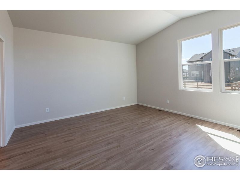 Primary Bedroom with Vaulted Ceilings