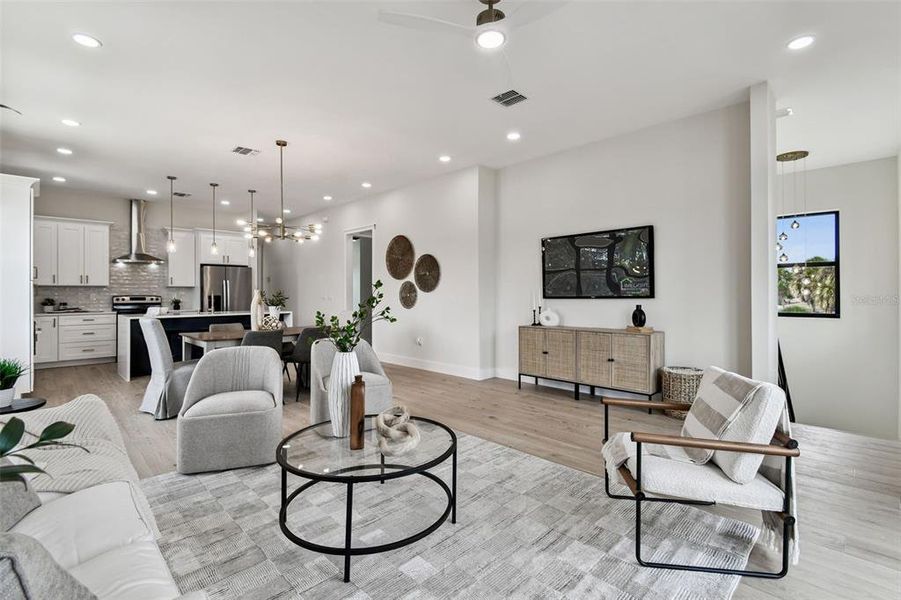 Furnished interior view inside a new home in , St. Petersburg (Image 9).