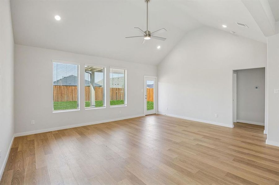 Living Room in the Stanley II home plan by Trophy Signature Homes – REPRESENTATIVE PHOTO