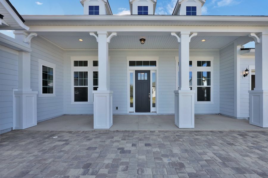Representative exterior details of a home built from the Stella by Riverside Homes in Hidden Creek at SilverLeaf, St. Augustine (Image 32).
