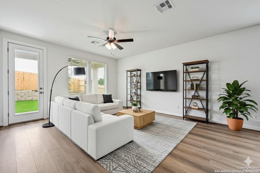 Furnished interior view inside a new home in Avondale, San Antonio (Image 6). Furnished interior view inside a new home in Avondale, San Antonio (Image 6).