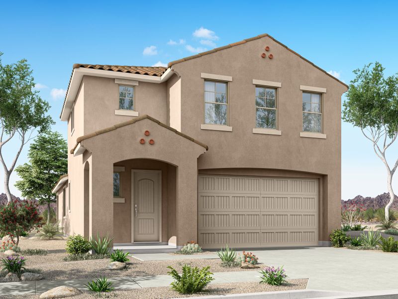 Representative exterior photo of a completed home built from the Ivory by Mattamy Homes in Baker Farms, Phoenix, AZ (Image 6).