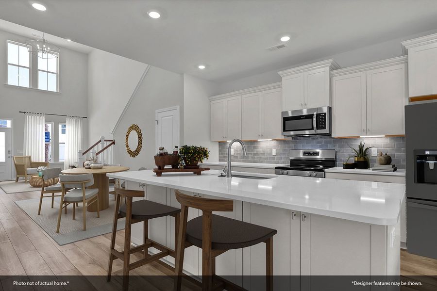 Furnished interior view inside a new home in Ovation at Sweetbrier, Durham (Image 5).