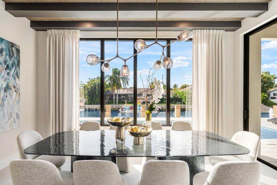 Furnished interior view inside a new home in , Boca Raton (Image 33).