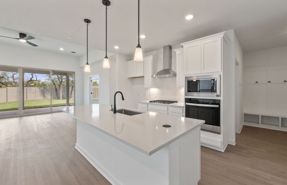 Furnished interior view inside a new home in Wolf Ranch, Georgetown (Image 7).