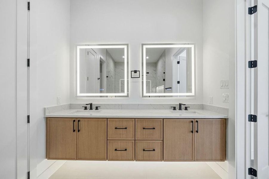Furnished interior view inside a new home in , Dallas (Image 8).