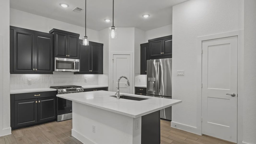 Furnished interior view inside a new home in Santa Rita Ranch, Liberty Hill (Image 7).