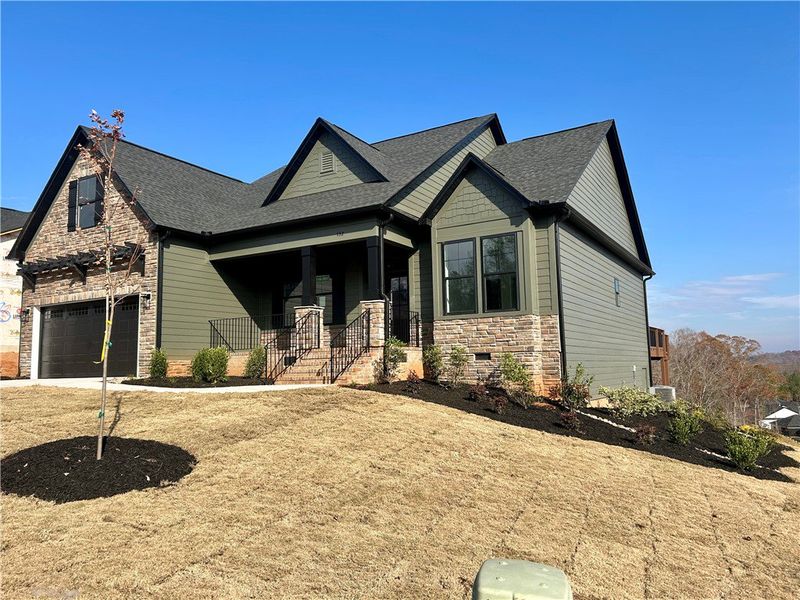 Front exterior of a new home in Edwards Ridge, Central, SC, highlighting curb appeal (Image 2).