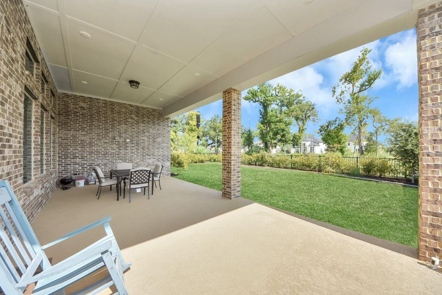 Exterior details and patio area of a home in , Missouri City (Image 27). Exterior details and patio area of a home in , Missouri City (Image 27).