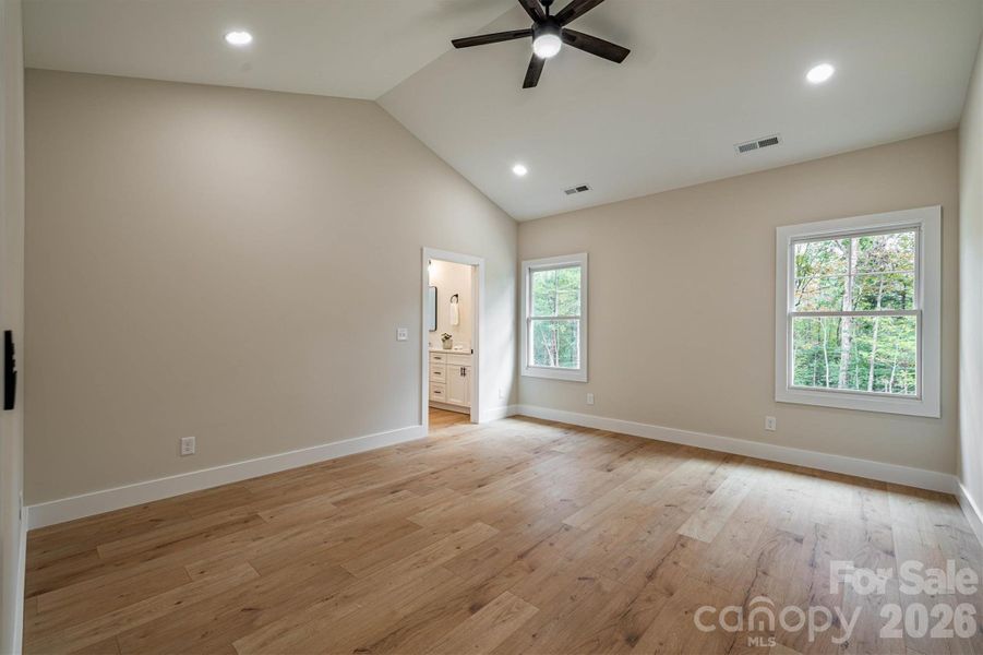 Primary Bedroom - Vaulted Ceiling Primary Bedroom - Vaulted Ceiling