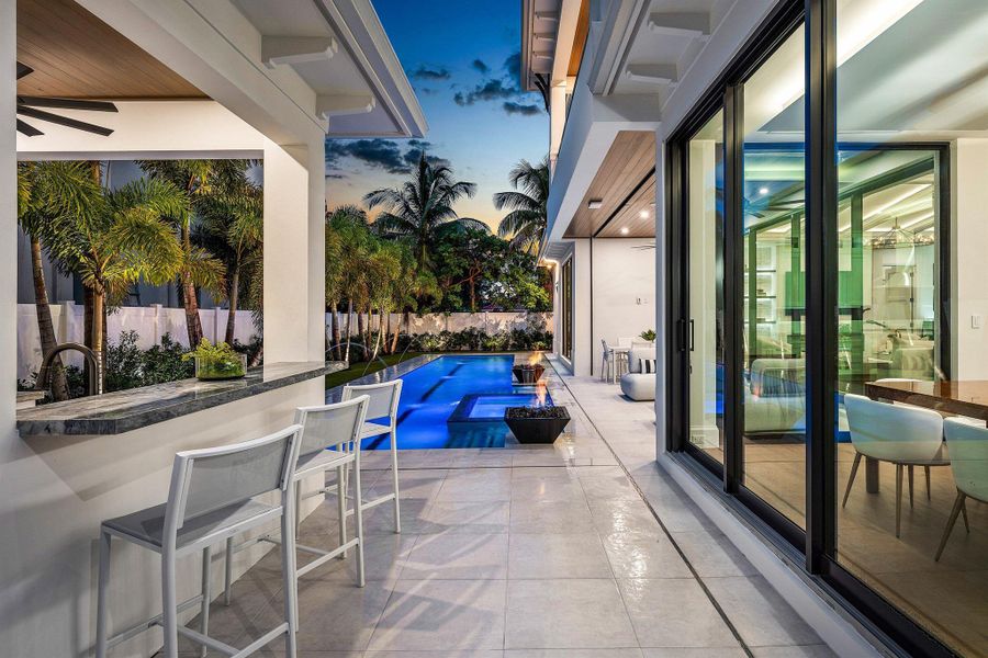 Exterior details and patio area of a home in , Boca Raton (Image 36).