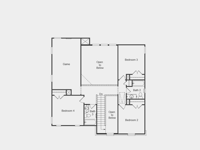 2D floor plan layout for the Terracotta by Taylor Morrison in The Ranch at Uptown Celina 55s, Celina, TX (Image 4). 2D floor plan layout for the Terracotta by Taylor Morrison in The Ranch at Uptown Celina 55s, Celina, TX (Image 4).