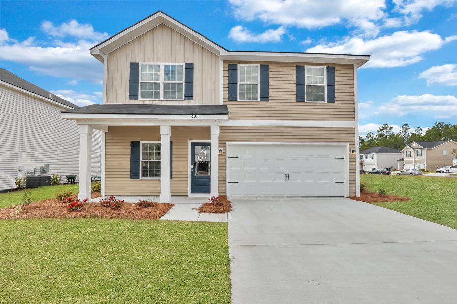 Representative exterior photo of a completed home built from the The Denmark by RTS Homes in The Pointe at Villages on Marne, Hinesville, GA (Image 34).