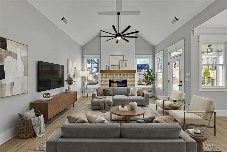 Furnished interior view inside a new home in , Canton (Image 8).