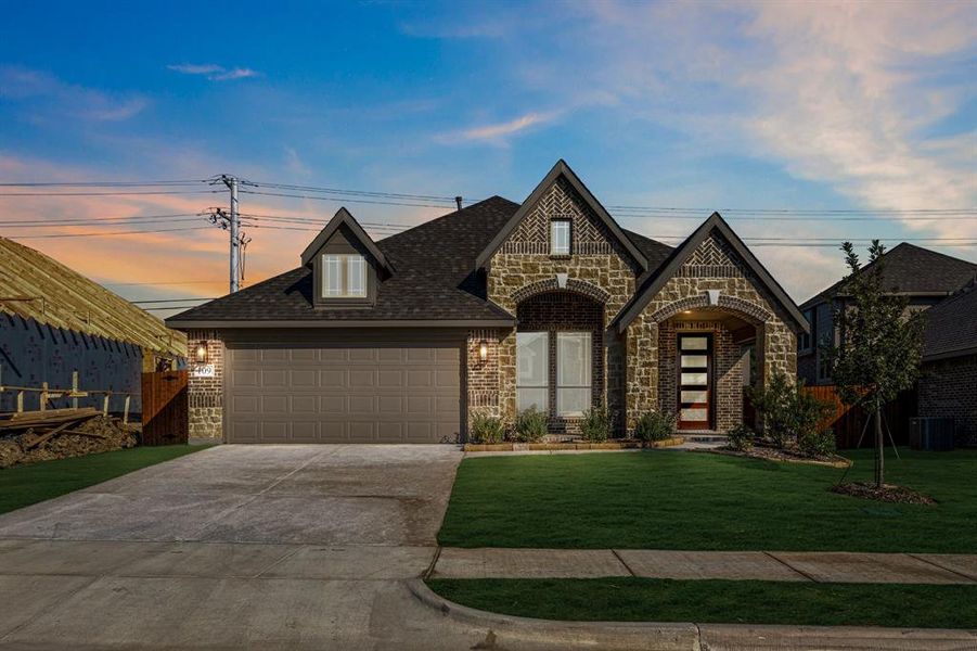 Front exterior of a new home in Arcadia Trails Classic 50, Balch Springs, TX, highlighting curb appeal (Image 21).