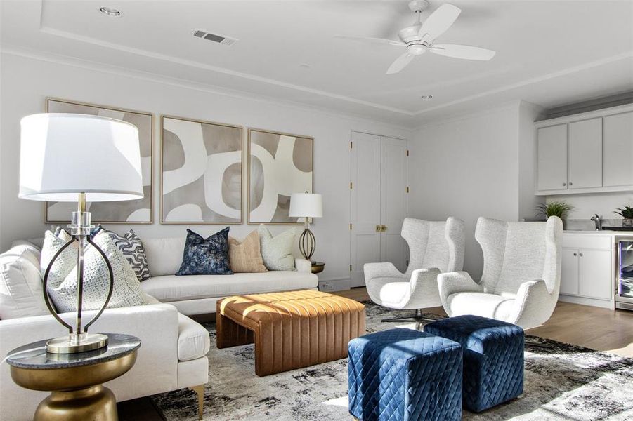 Furnished interior view inside a new home in , Dallas (Image 15). Furnished interior view inside a new home in , Dallas (Image 15).