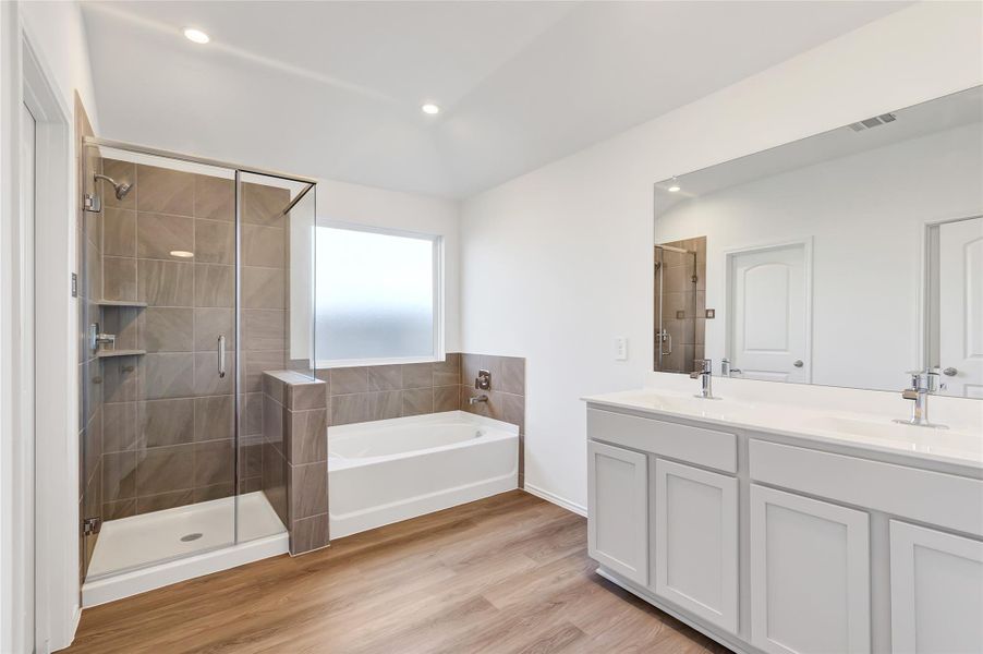 Furnished interior view inside a new home in River Ranch Trails, Dayton (Image 10). Furnished interior view inside a new home in River Ranch Trails, Dayton (Image 10).