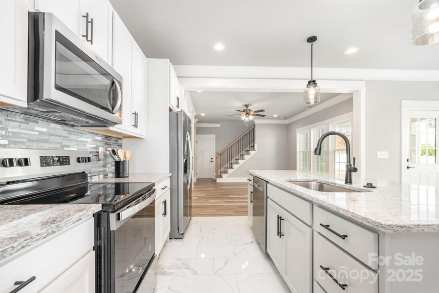 Furnished interior view inside a new home in , Indian Trail (Image 6). Furnished interior view inside a new home in , Indian Trail (Image 6).