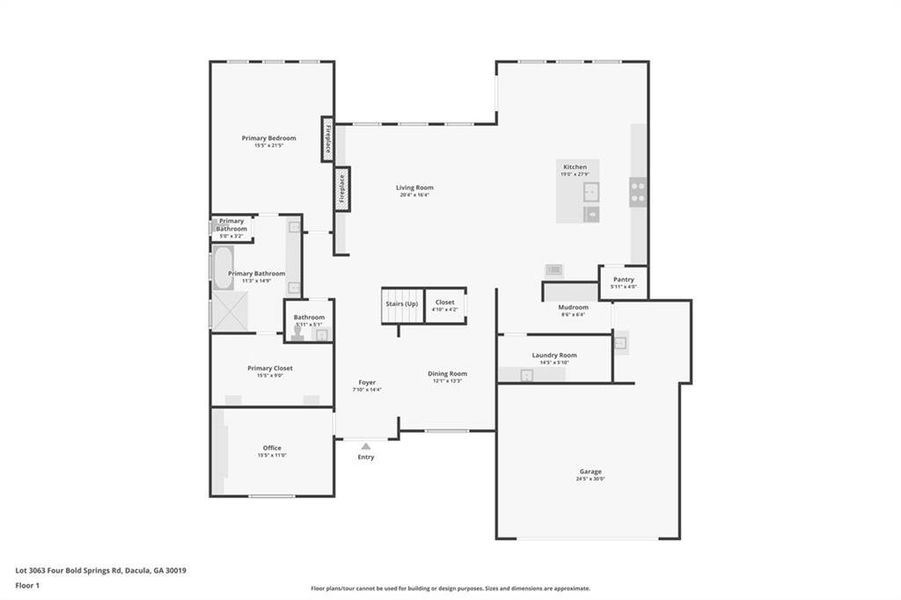 2D floor plan layout of this home in , Dacula, GA (Image 5).