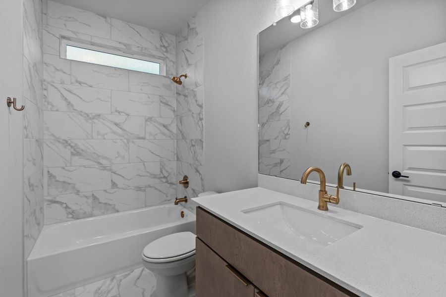 Furnished interior view inside a new home in Park Collection at Lariat, Liberty Hill (Image 19). Furnished interior view inside a new home in Park Collection at Lariat, Liberty Hill (Image 19).