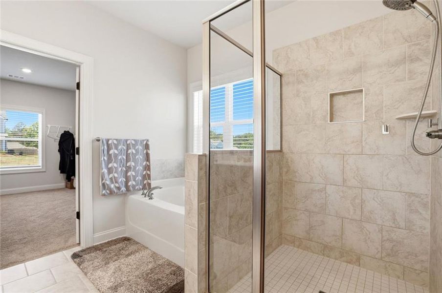 Furnished interior view inside a new home in Calgary Downs, Winder (Image 28). Furnished interior view inside a new home in Calgary Downs, Winder (Image 28).