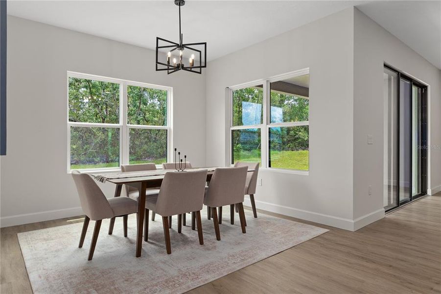 Furnished interior view inside a new home in , Dunnellon (Image 33).