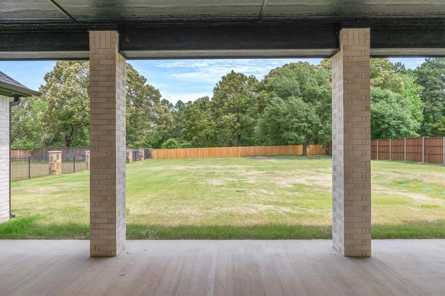 Exterior details and patio area of a home in , Tyler (Image 23).