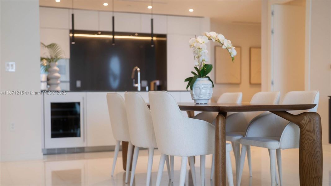 Furnished interior view inside a new home in , Miami (Image 34).