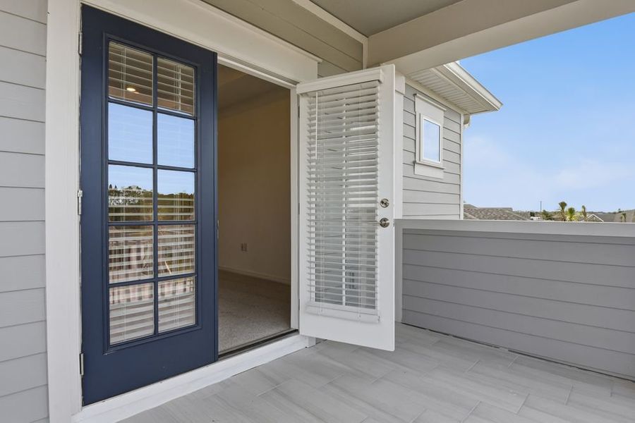 Representative exterior details of a home built from the Barbados by Taylor Morrison in Ardisia Park, New Smyrna Beach (Image 4).