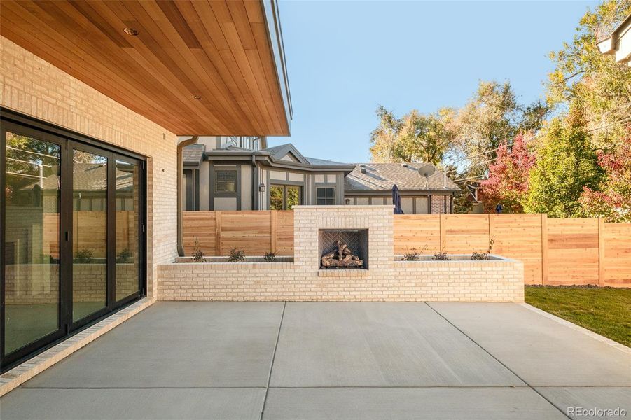 Exterior details and patio area of a home in , Denver (Image 1).