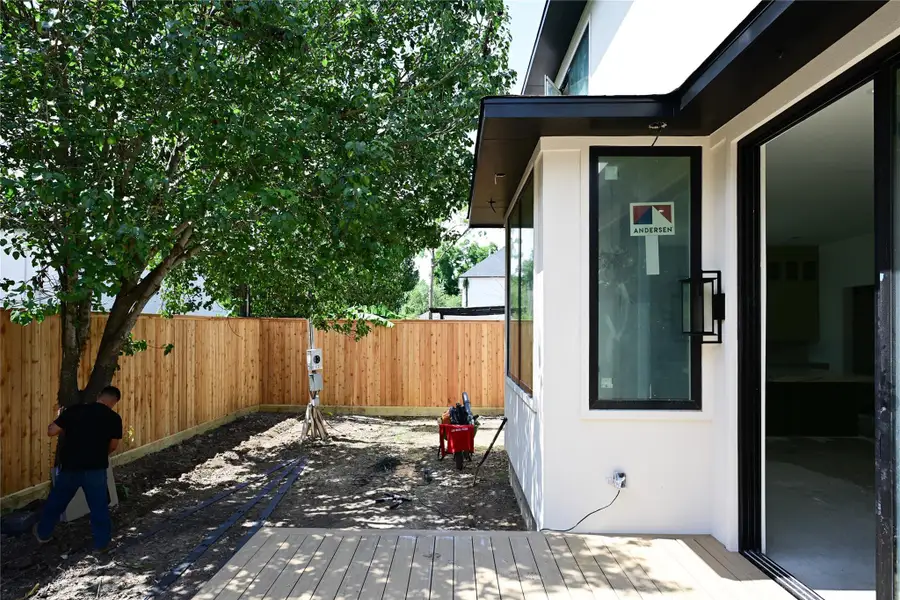 Fully Fenced back yardwith raised wooden deck for seamless flow when entertaining. Generator installed. Fully Fenced back yardwith raised wooden deck for seamless flow when entertaining. Generator installed.