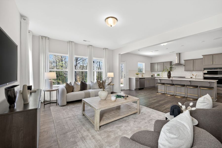 Furnished interior view inside a new home in Copper Ridge at Flowers Plantation, Clayton (Image 12).