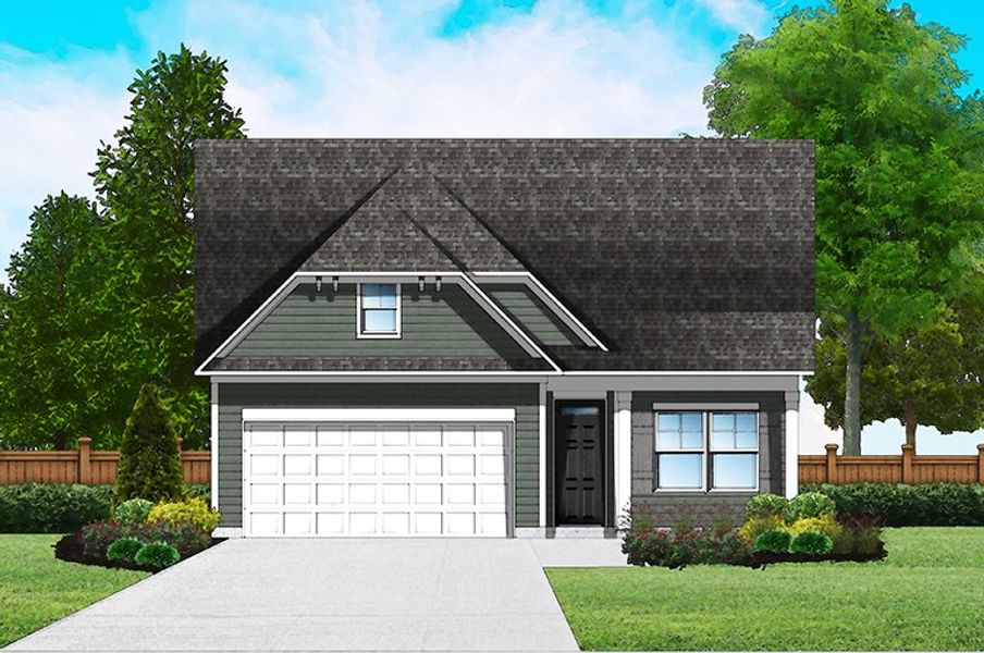 Elevation B - Extended Porch