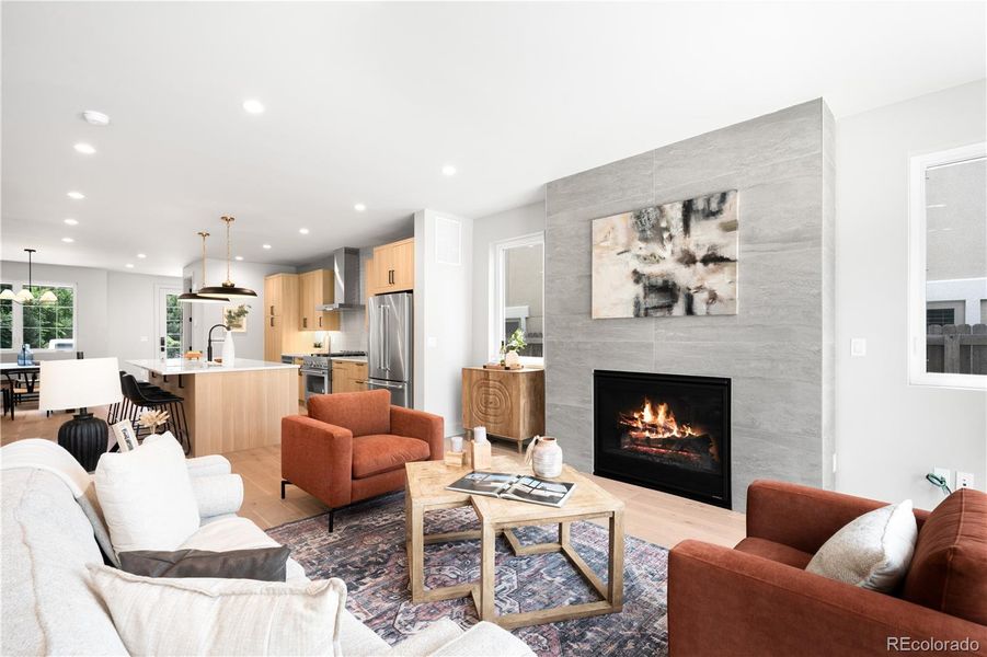 Furnished interior view inside a new home in , Denver (Image 34).