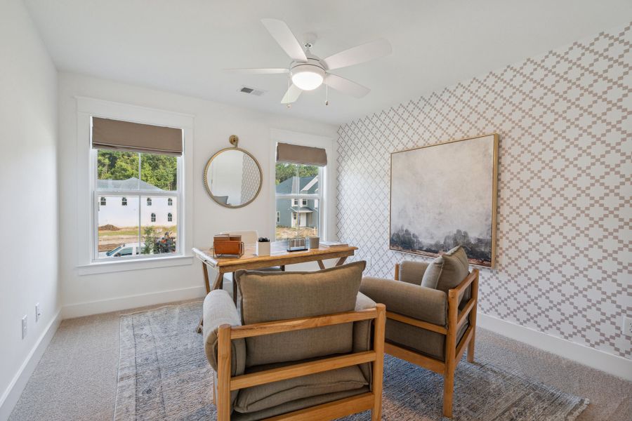 Furnished interior view inside a new home in Sweetgrass Station, Summerville (Image 43). Furnished interior view inside a new home in Sweetgrass Station, Summerville (Image 43).