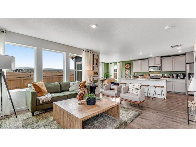 Furnished interior view inside a new home in Prairie Song, Windsor (Image 38).