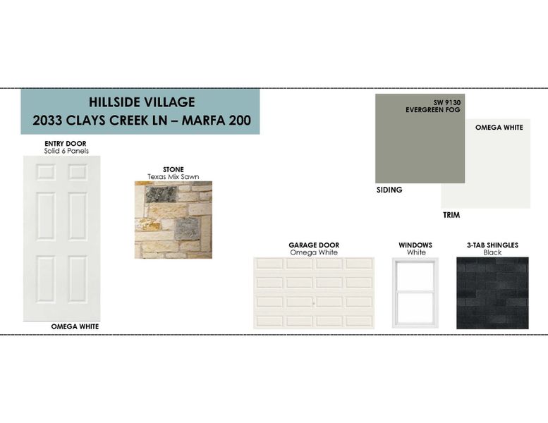 Sample of building materials used in homes in Hillside Village, Temple (Image 3). Sample of building materials used in homes in Hillside Village, Temple (Image 3).